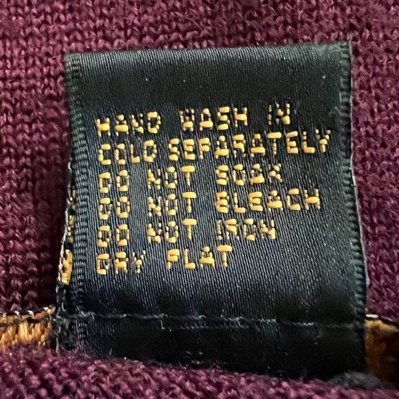 John Meyer Women's Wine Crew Neck Wool Blend Sweater Sz. L - Picture 10 of 10